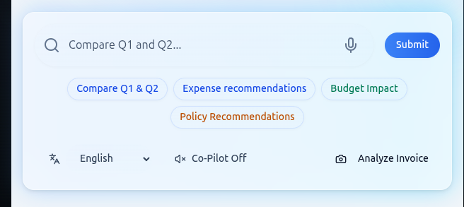 Smart AI Assistant Interface